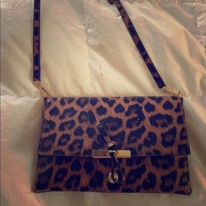 Cheetah cross body purse